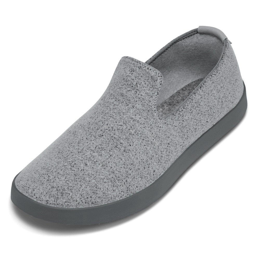 Allbirds Men's Wool Loungers - Slip-Ons Dark Grey - ZQU947053